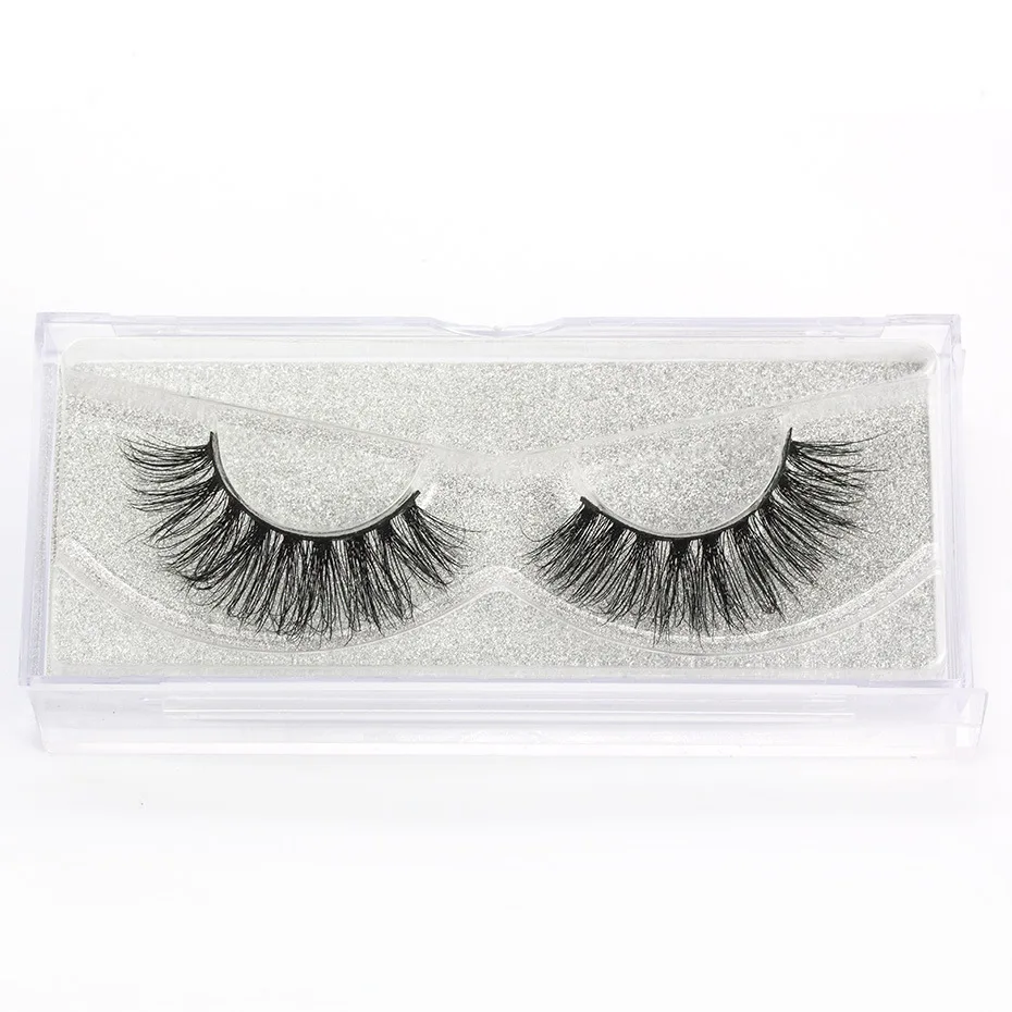 

ROMANTIC BEAR 3D Fake Eyelashes Real Thich Mink Hair False Lashes natural Long Handmade Black Cotton Stalk 30sets/lot DHL Free