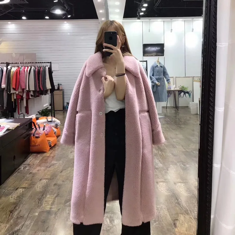 Новое поступление женские зимние пальто и куртки смешанные Модные свободные большие размеры женская верхняя одежда модные женские зимние длинные пальто