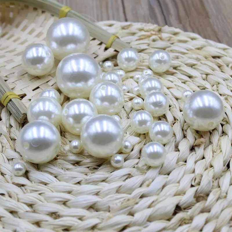 Бусины из АБС-пластика с имитацией под жемчуг 3-30 мм |