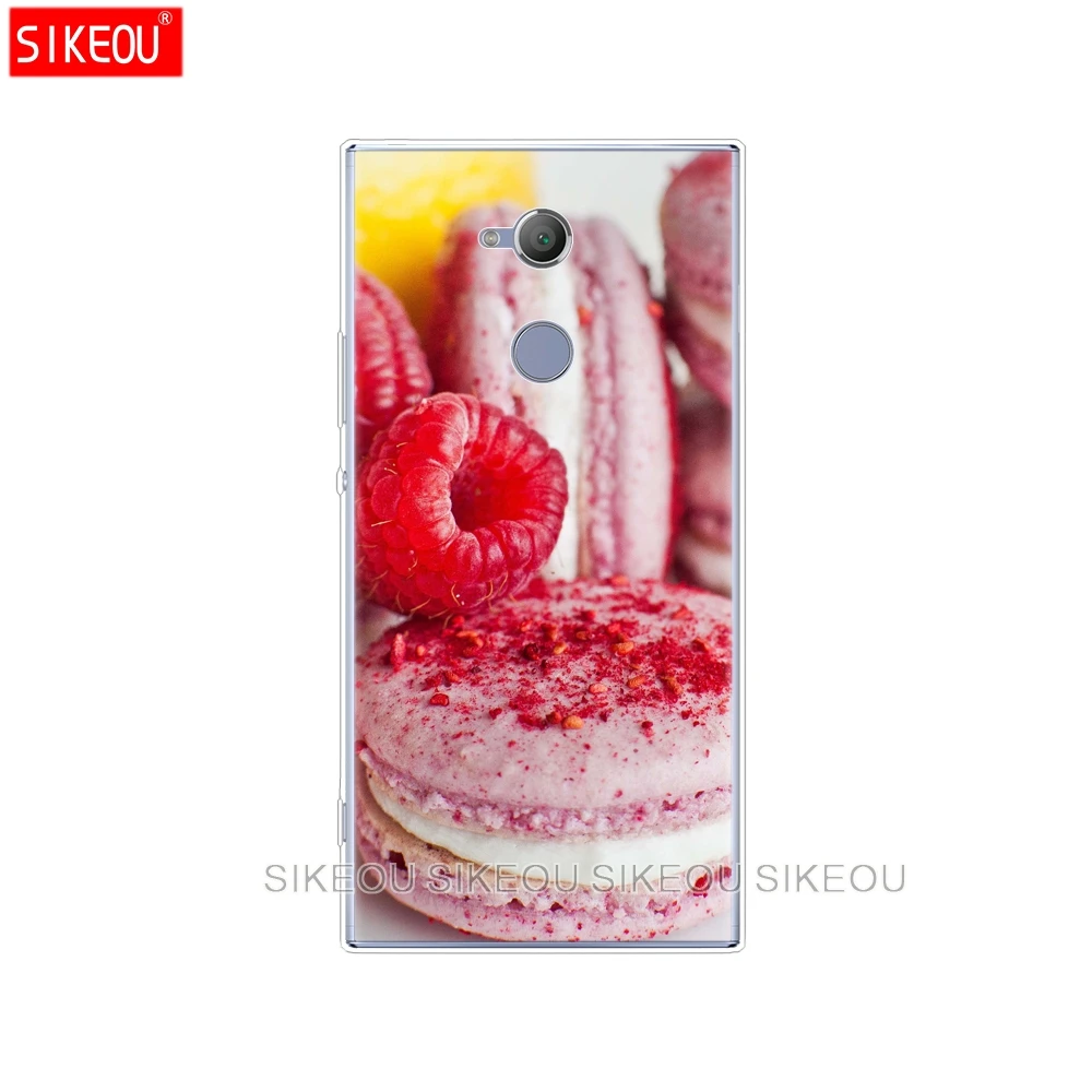 Силиконовый чехол для телефона sony xperia XA1 XA2 ULTRA PLUS L1 L2 XZ1 XZ2 compact XZ PREMIUM food for Macarons