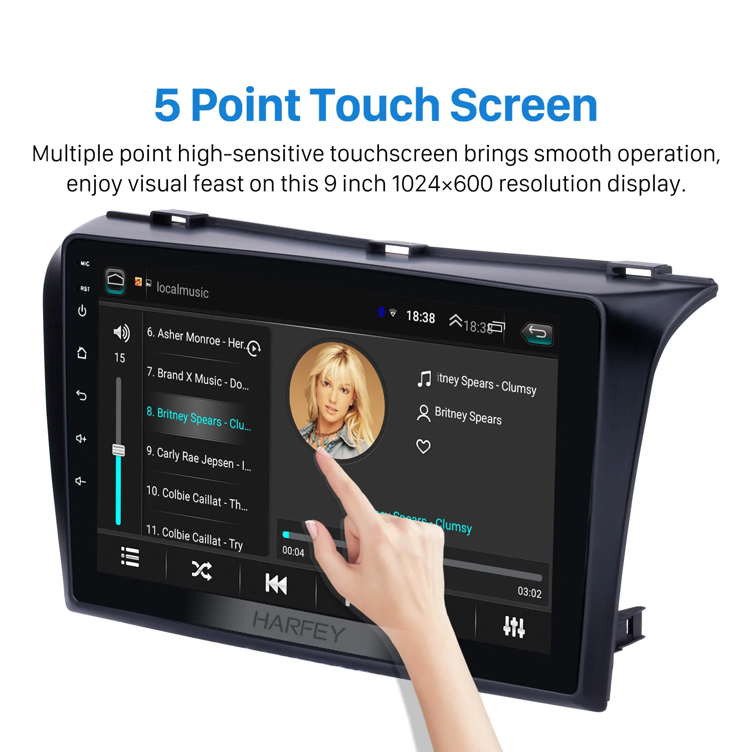 Автомобильный мультимедийный плеер Harfey GPS Android 8 1 автомагнитола 2Din для 2004 2005 2006 2009