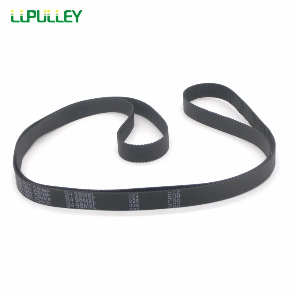 LUPULLEY MXL черный резиновый ремень ГРМ 370/374/377/378/385/389/398/403/413/418/425MXL шкив приводного ремня Ширина 6/10 мм