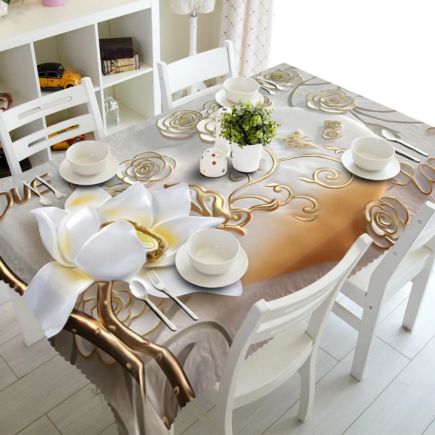 Скатерть 3D под заказ европейская скульптура Настенная Водонепроницаемая