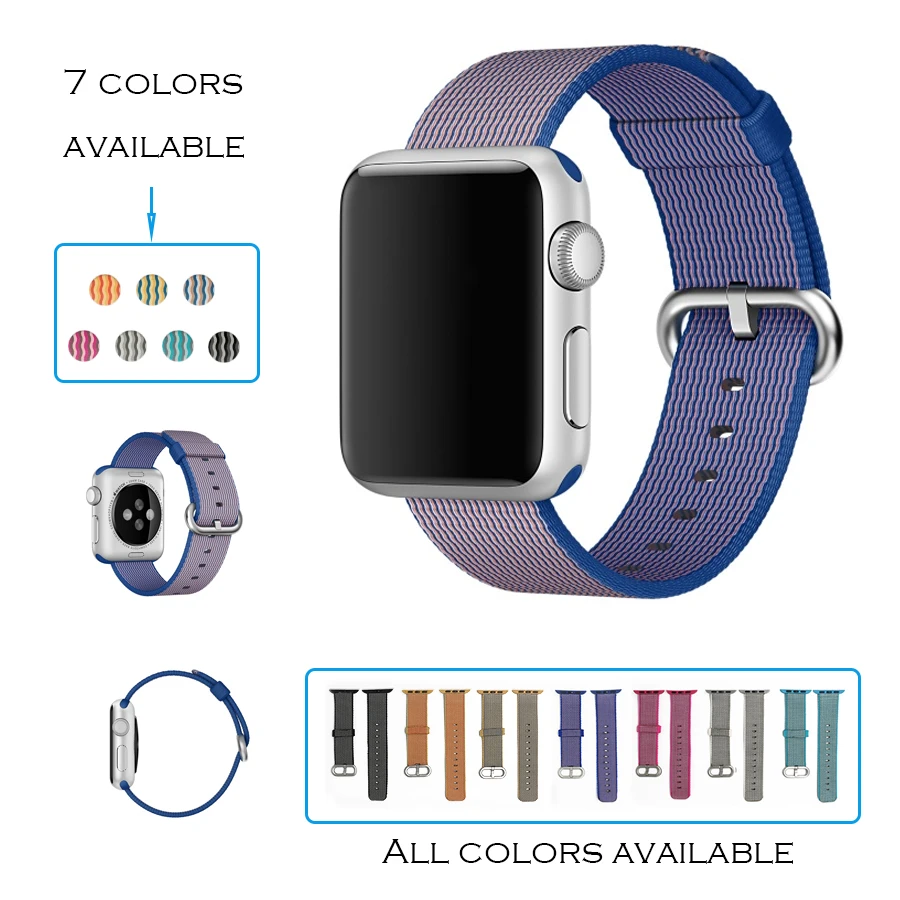 URVOI группа для apple watch серии 1 2 ткани нейлона ремень iwatch ткань как чувствуют