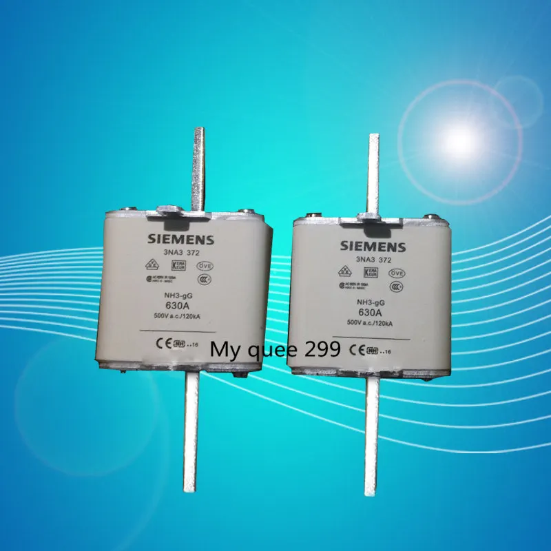 Новый предохранитель 3NA3 372 NH3 gG 3NA3372 500V 630A|gg fuses|fuse 3 |