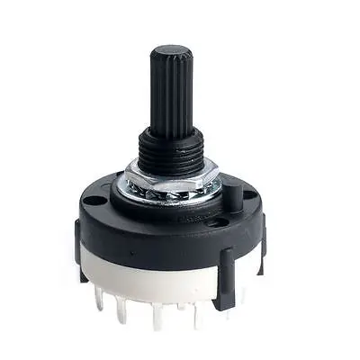 

10pcs,1 POLE 2 Position Custom Wiring ROTARY SWITCH 1P2T Variable