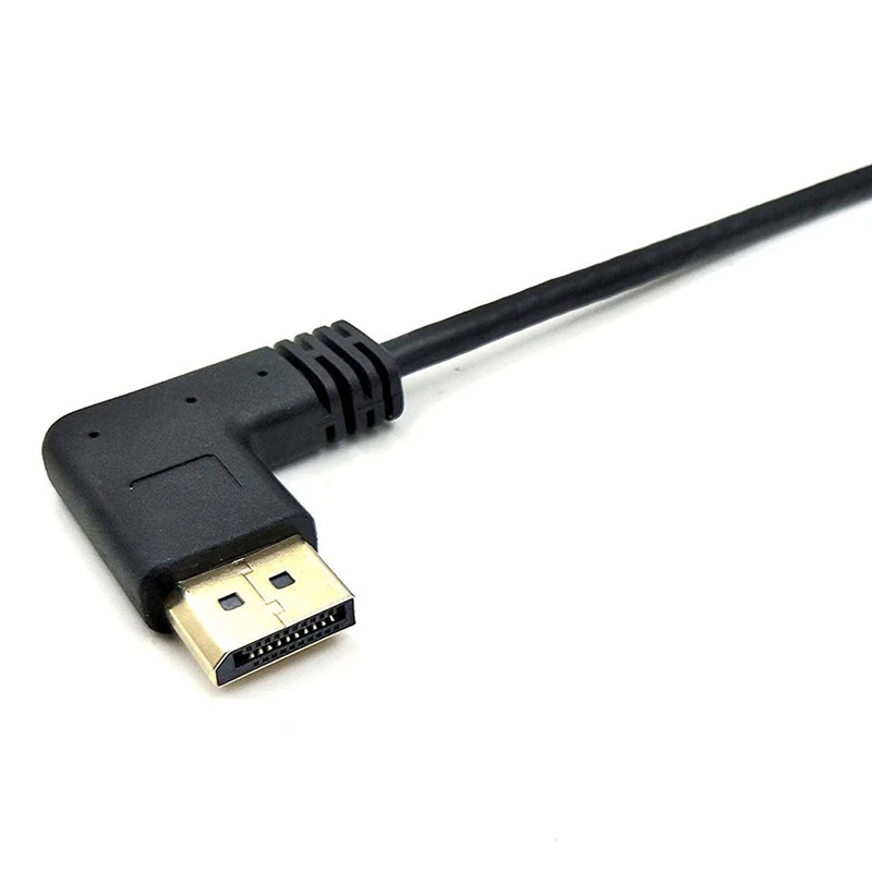 ABGN горячий-DP к DP кабель 12 дюймов/30 см правый угол 90 градусов Displayport (DP) папа DisplayPort
