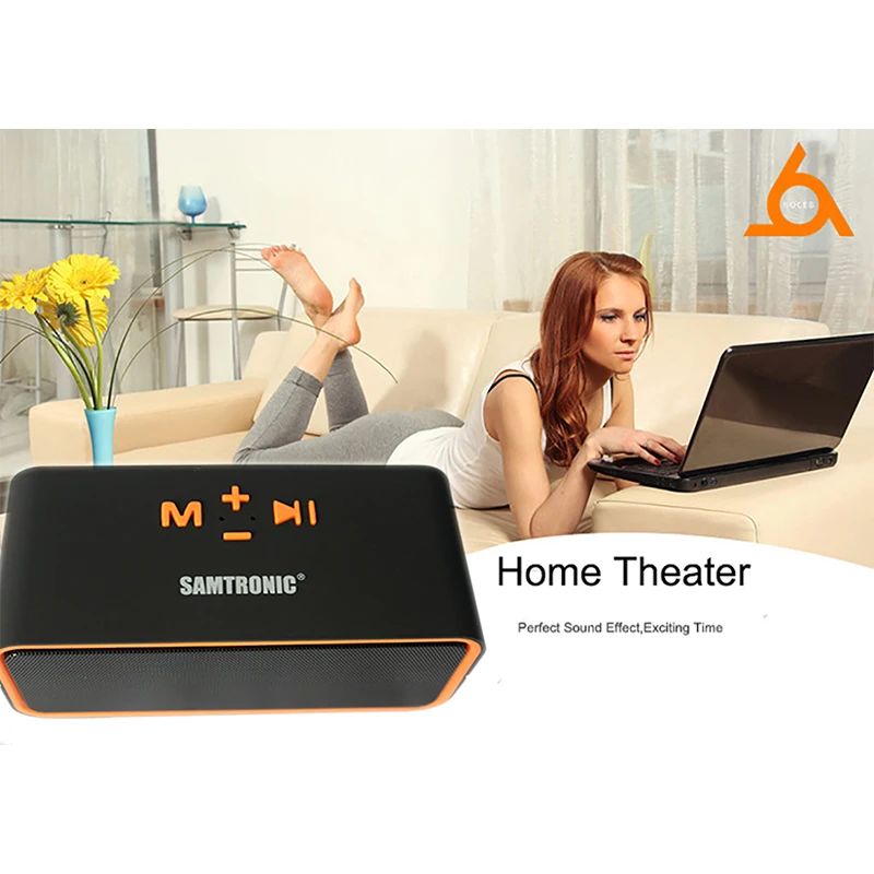SAMTRONIC F8 Портативный Bluetooth говорящий радиоприемник с FM Hi Fi стереофонические