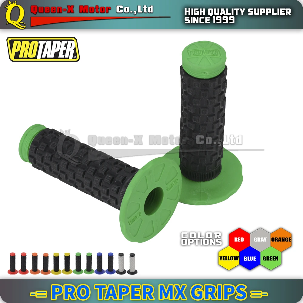 Зеленые ручки ProTaper резиновая гелевая ручка подходит для мотоцикла мотокросса ATV