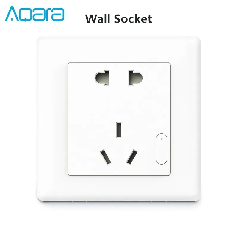 Aqara Wall Socket Комплекты умного дома Aqara с настенным беспроводным переключателем, дверным окном, датчиком влажности, датчиком воды, датчиком тела и т. д. домашнее устройство - Цвет: Aqara Wall Socket
