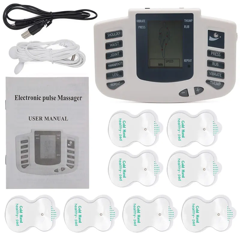 Tens unit kit Десятки массажер цифровой акупунктурный Массажер колодки машина Массажная обувь комплект - Цвет: Tens unit kit