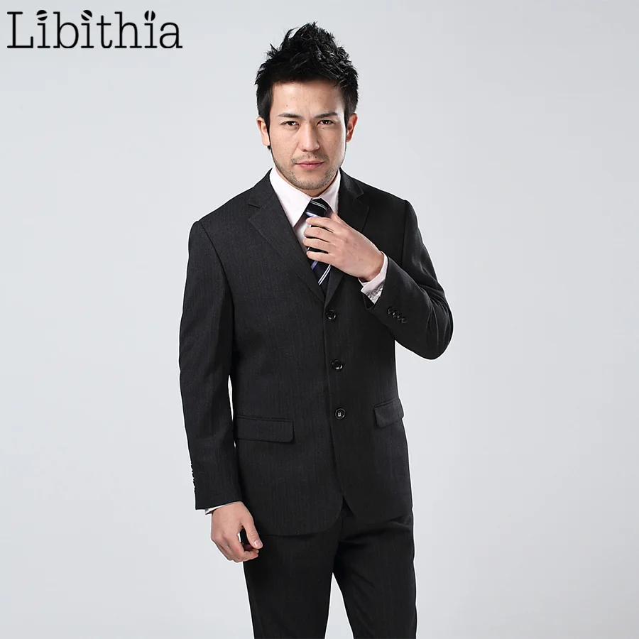 (Пиджак + брюки галстук) мужские толстые костюмы мужской шерстяной костюм Homme