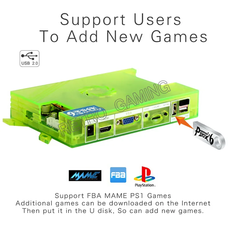 Новейший Pandora's Box 6 DIY комплект с 1300 в 1 копия Sanwa Джойстик Кнопка HDMI/VGA для игровой Кабинет машина