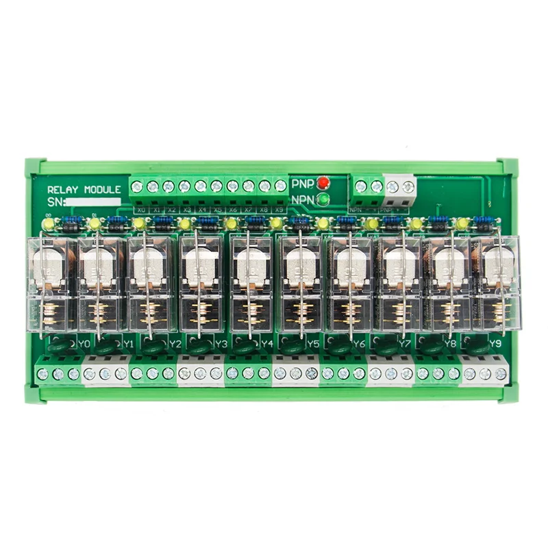 10-канальный 1 SPDT DIN рейку OMRON G2R 24V DC/AC интерфейс релейный модуль | Обустройство дома