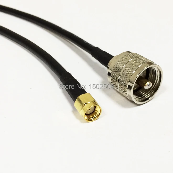 RP SMA pigtail кабель папа с переключателем гнездо UHF PL259 адаптер кабеля RG58 50 см/100 см
