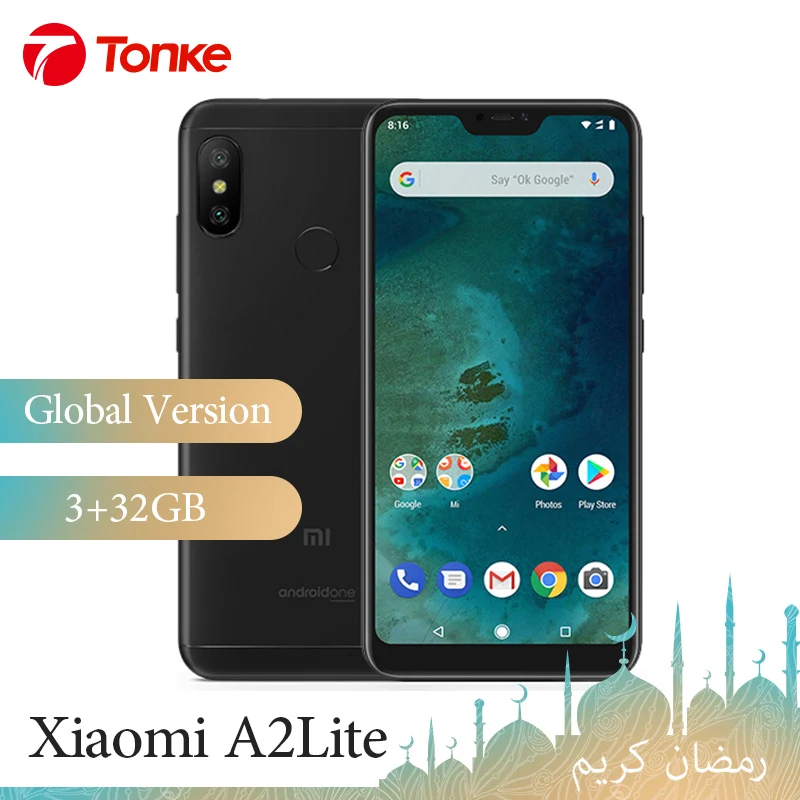 Global Version Xiaomi A2 Lite 3GB RAM 32GB ROM Smartphone 5.84&quot Full Screen Snapdragon 625 Octa Core 12MP+5MP 2 Camera 4000mAh |