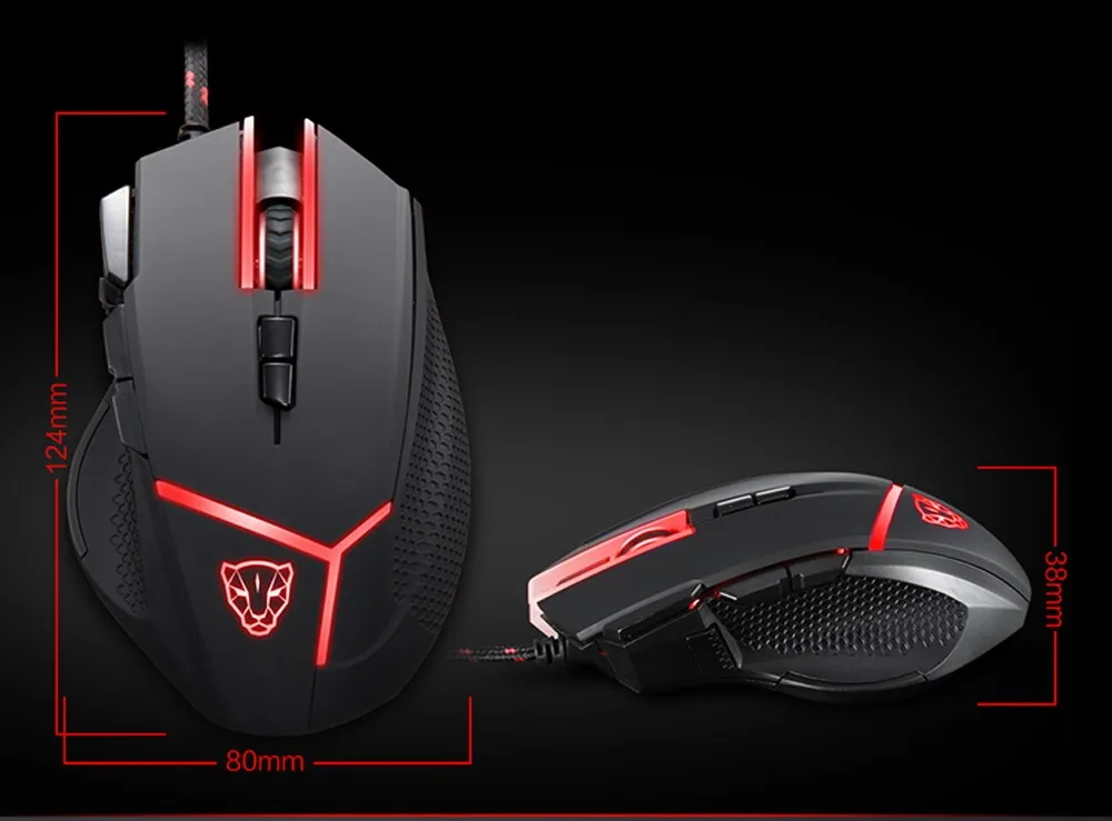 Motospeed V18 игровая проводная мышь с 4000 dpi высокая точность оптическая 9 клавиш 8 цветов подсветка 1,8 м кабель для Pro Gamer
