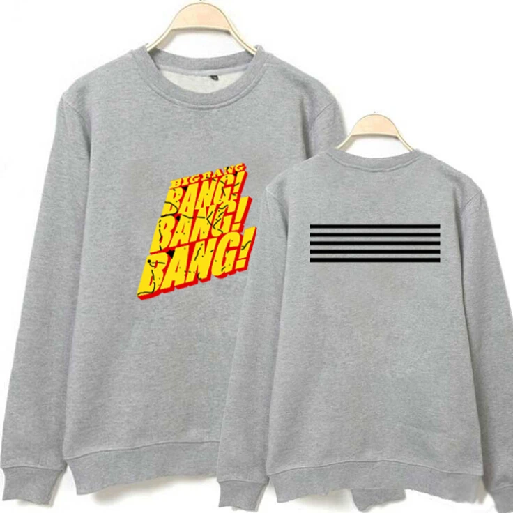 Толстовка с круглым вырезом и принтом Bigbang g Dragon GD Модный пуловер капюшоном|fashion