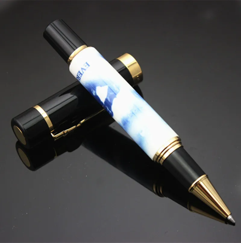 

Роскошная керамическая ручка высокого качества jinhao шариковая ручка лучший Деловой Подарок ручки с подарочной сумкой черная чернильная шар...