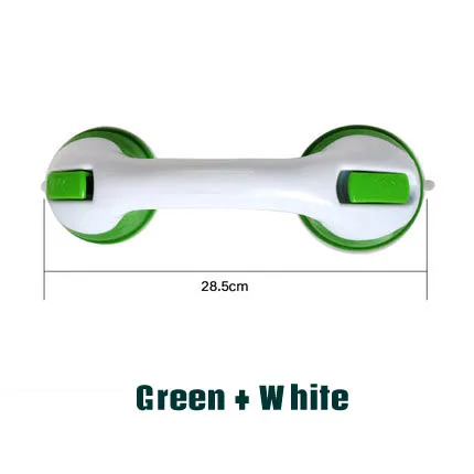 Green and white Безопасный туалет на присосках, простой Противоскользящий руль для ванной комнаты, не пробивая установка - Цвет: Green and white