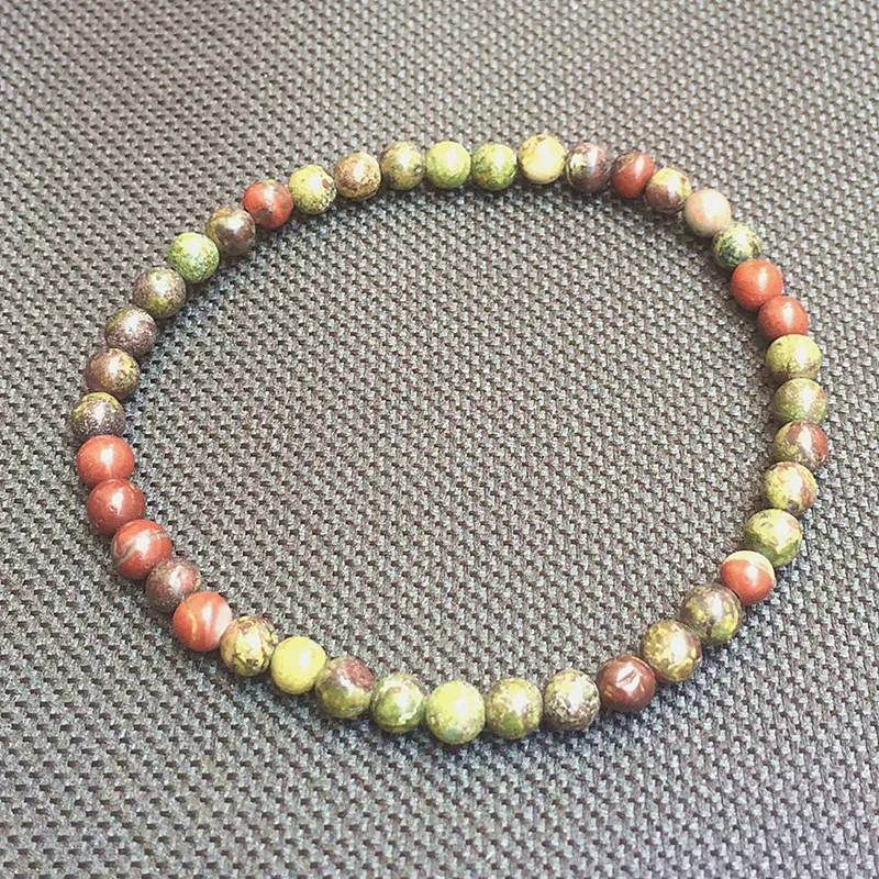 Женский браслет 4 мм с бусинами из дракозы браслеты для мужчин и девочек 100%