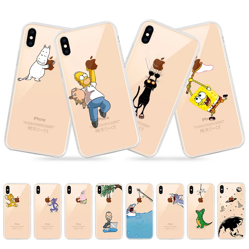 Мягкий Силиконовый ТПУ крутой узор чехол для телефона для iPhone XS MAx Xs Xr X 8 7 6 6S Plus 11 pro Max 5 5S SE чехол для iPhone 11