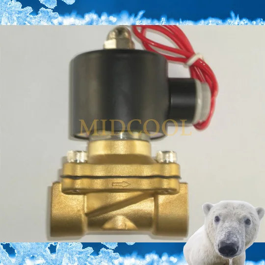 De agua valvula Boutique ac 220V 2W160-15 1/2 &quotНормально закрытый электромагнитный клапан для