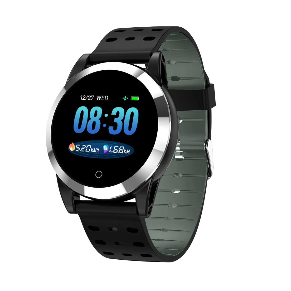 Black-Silicone Strap Beautyss R19 Смарт часы ЭКГ+ PPG HR кровяное давление кислородный монитор спортивный фитнес монитор amazfit bip носимый для Android iOS - Цвет: Black-Silicone Strap