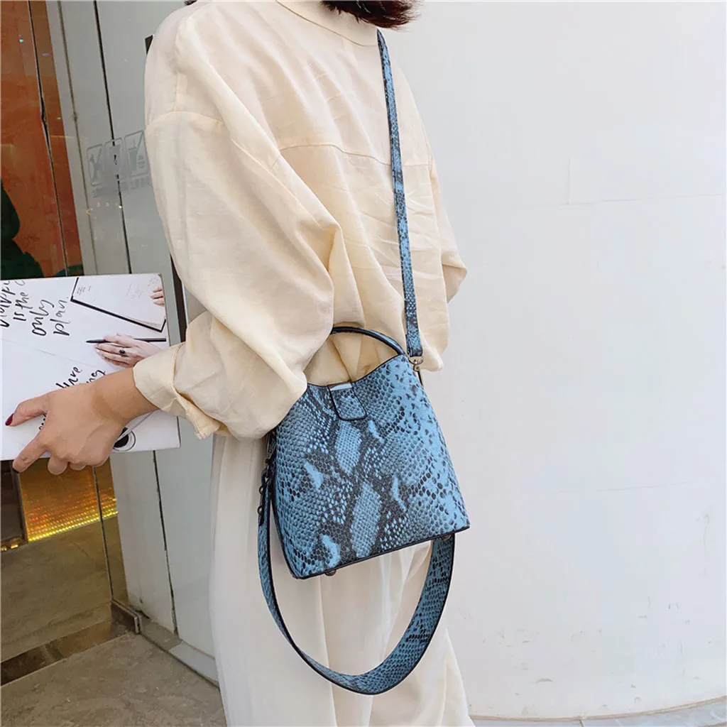 Женская сумка-мессенджер со змеиным узором модная вечерняя сумка через плечо 2019 |