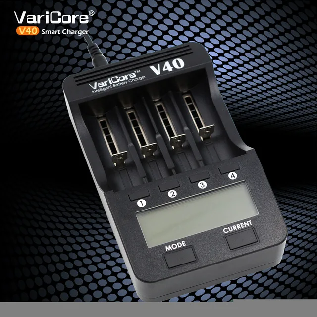 Умное зарядное устройство VariCore V40 умное с ЖК-дисплеем 3 7 В 26650 18350 16340 18650 18500 25500 10440
