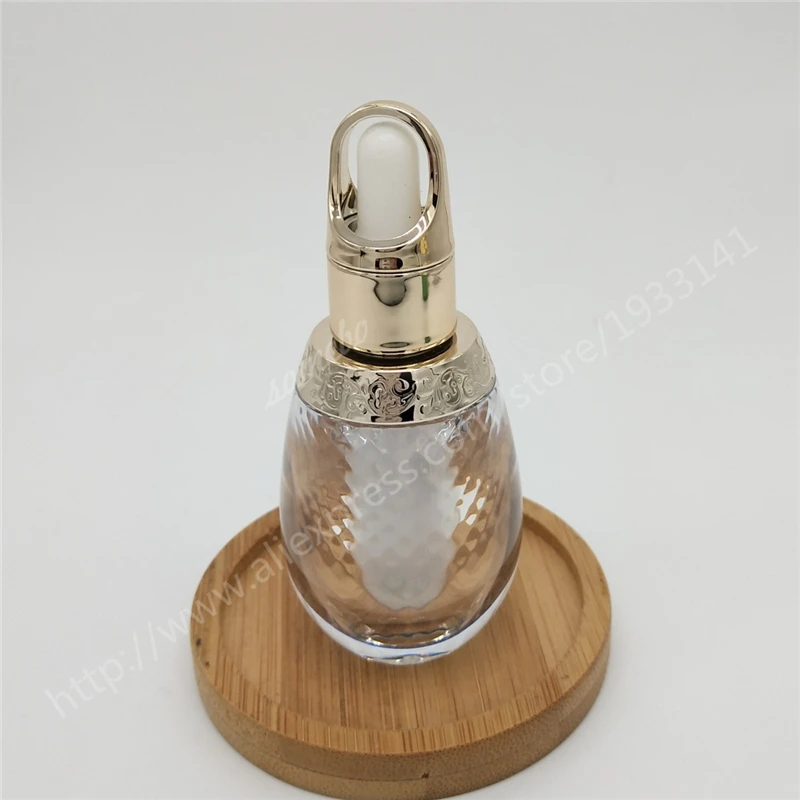 

Hot sale 200pcs 10ml Transparent Acrylic Dropper Bottle, 10cc Clear Plastic Bottle with Dropper, Senior Perfume Bottle