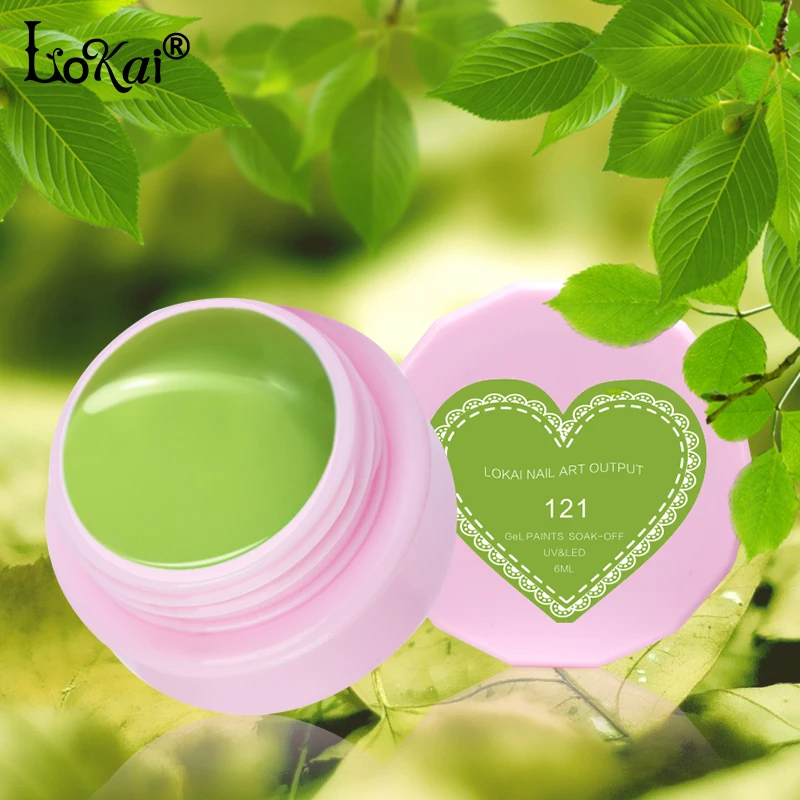 Гель лак Lokai серии Green 6 мл СВЕТОДИОДНЫЙ УФ для ногтей долговечный Праймер