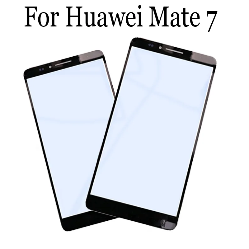

Запасные части для Huawei Mate 7 сенсорный экран внешняя ЖК передняя панель экран Стекло Крышка объектива HuaweiMate7 без гибкого кабеля