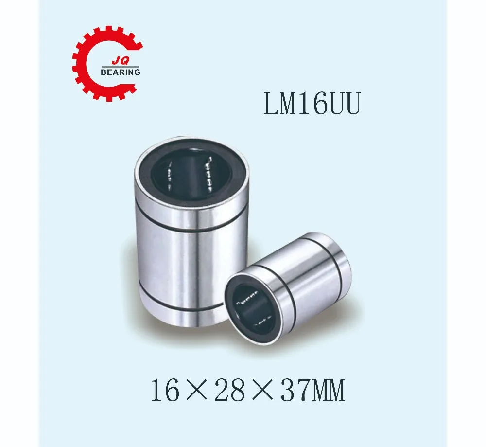 Стандартные линейные подшипники JQ калибра 16 мм LM16 / LM16UU LB16UU 16*28*37 втулка линейного