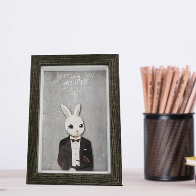 Деревянная рамка для фотографий в европейском стиле свадебная семейная