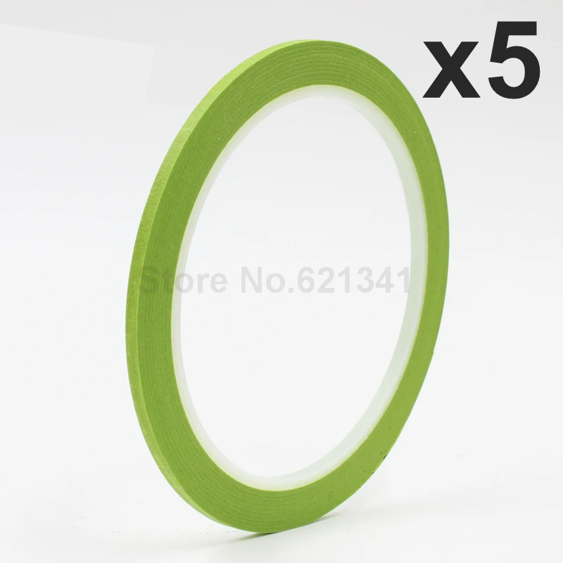 

5Rolls 3mm x 25m Green Draping Tape Pattern Making Supplies Masking Tape & Nail Art Tape Free Shipping