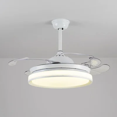 42 inch 72w Светодиодный незаметный Железный ABS акриловый потолочный с дистанционным управлением Вентилятор 72 Вт потолочные светильники. светодиодный потолочный светильник. потолочный светильник для фойе - Цвет лезвия: 42 inch 72w