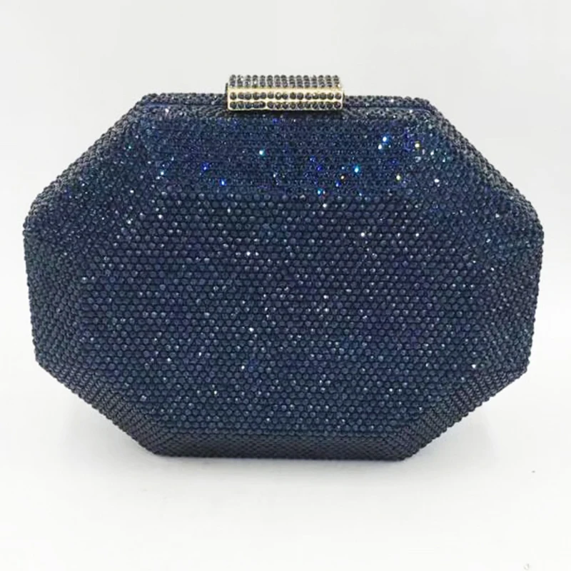 

XIYUAN Polygon Crystal Women Green Clutch Bag Fashion Female Phone Purse Elegant Clutch Purse Evening Handbags And Purses