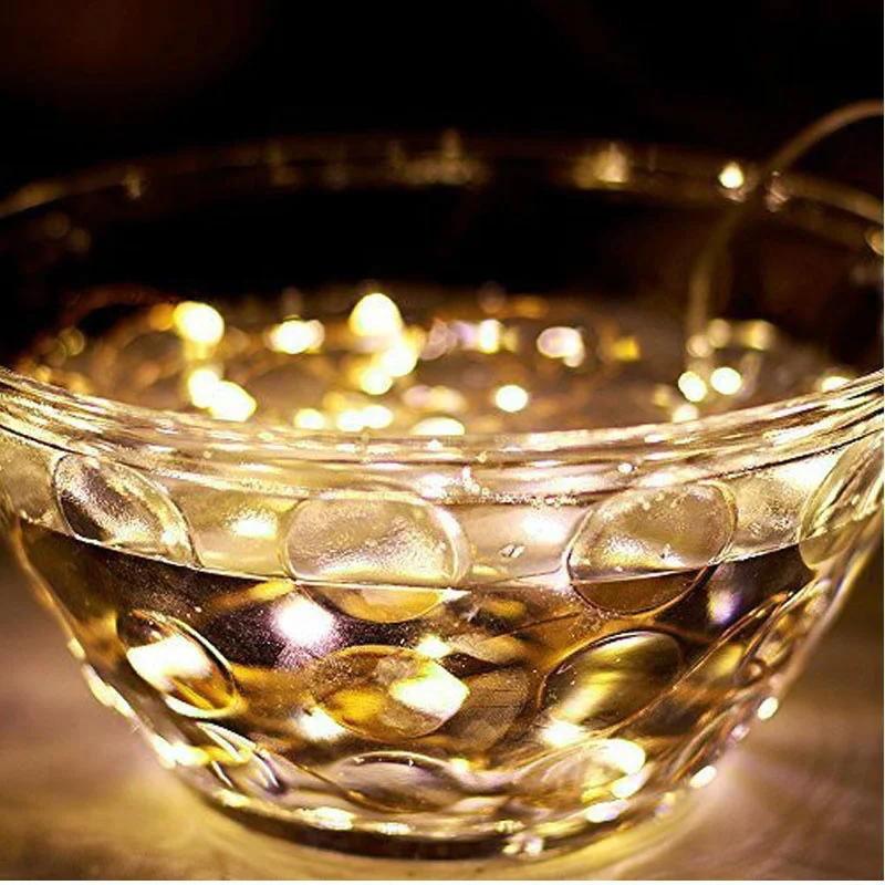 Новинка светодиодная медная гирлянда 5 м 50 светодиодов с микро лозой луной