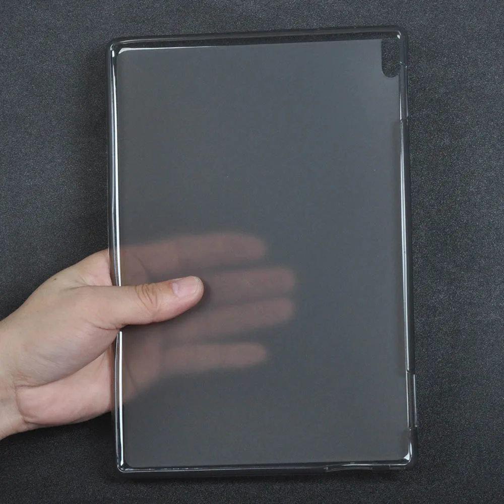 Transparent gray Чехол для lenovo TAB4 10, мягкий цветной чехол из ТПУ Для lenovo TAB 4 10, TB-X304N, TB-X304F, 10,1 дюймов, чехол для планшета+ стилус - Цвет: Transparent gray