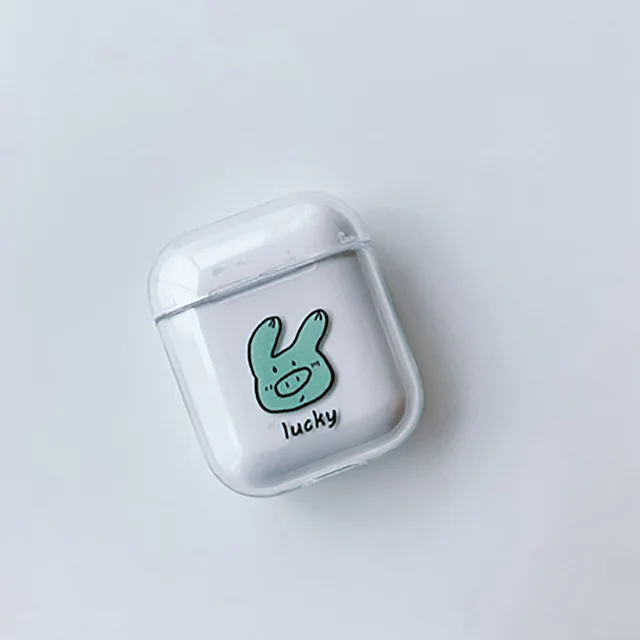 style 12 Милые, Мультяшные, Прозрачные Жесткие чехлы для Apple Airpods чехол для наушников Защитный чехол для airpods модная зарядная коробка чехол сумка - Цвет: style 12