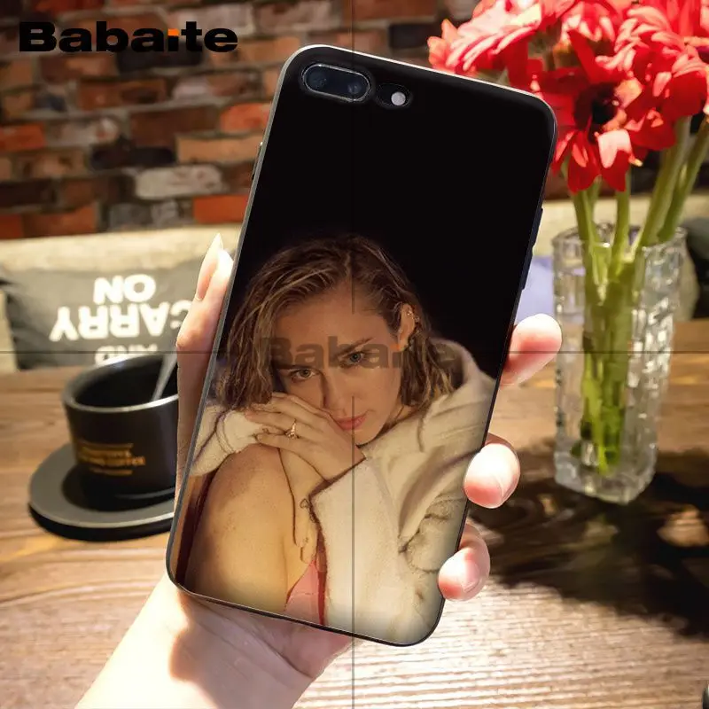 A2 Babaite Майли Сайрус мягкий резиновый черный чехол для телефона для iPhone 5 5Sx 6 7 7plus 8 8Plus X XS MAX XR 11 11pro 11promax - Цвет: A2