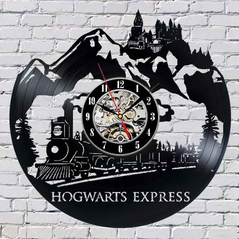 Классические настенные часы с изображением старой записи антикварные в стиле