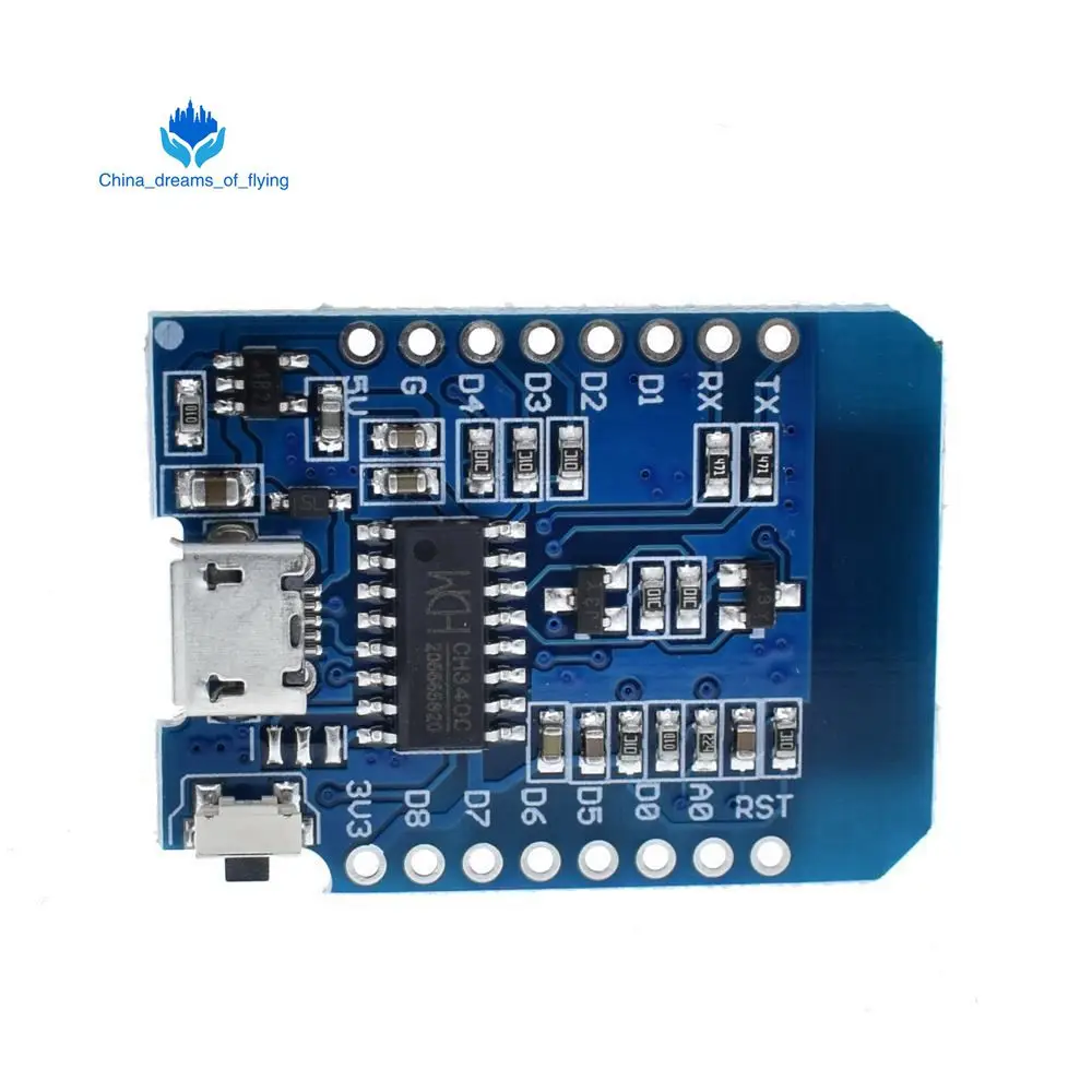 ESP8266 ESP-12 ESP12 WeMos D1 Мини-модуль Wemos D1 Мини WiFi макетная плата Micro USB 3,3 В на основе ESP-8266EX 11 цифровых контактов