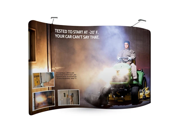 Morning custom display board рекламная рамка 7x3m S Форма Портативный Натяжной тканевый фон