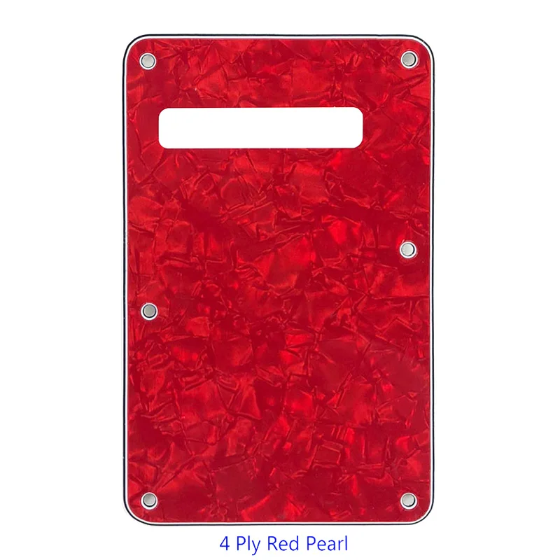4 ply red pearl Pleroo гитарные части тремоло Полость Крышка задняя пластина для Stratocaster Strat современный стиль электрогитара с 6 винтами - Цвет: 4 ply red pearl