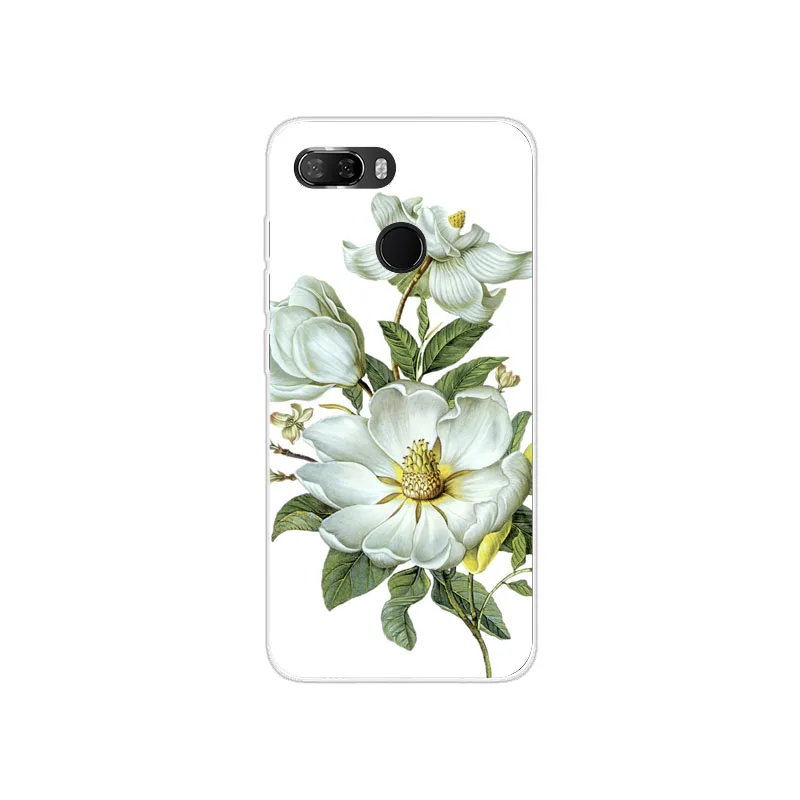 Lenovo K5 play Case Silicon chrysanthemum Painting Soft TPU Back Cover for Phone protect Bags shell |