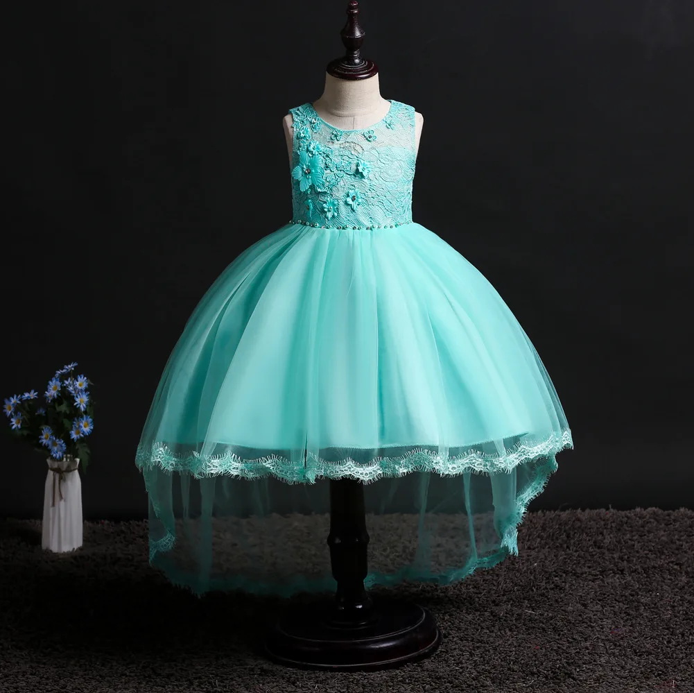 Fashion Toddler Girl Clothing Party Jurk Prinses Bridesmaid Children Pink Dress Costume Tulle Child Kids Yellow Party Dresses