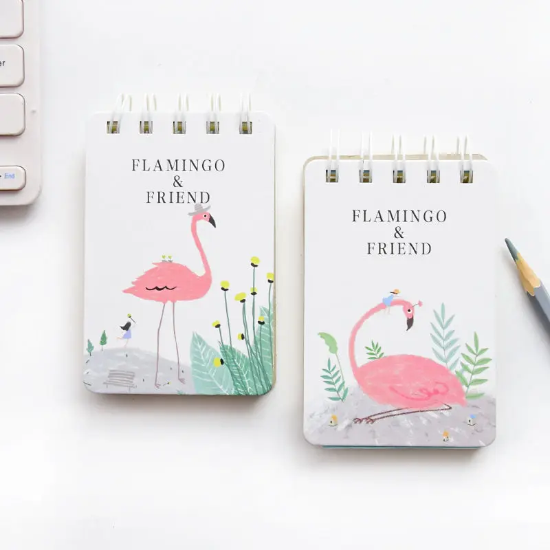 Coloffice Kawaii спиральная записная книжка с милой катушкой мини блокнот для записей для школьников набор канцелярских принадлежностей случайный дизайн 1 шт