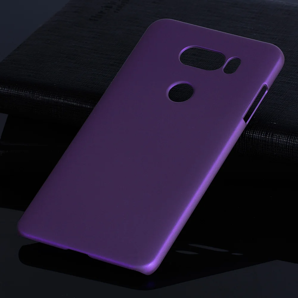 Purple Матовая Пластик Coque 6.0For Lg V30 чехол для Lg V30 плюс H930 H933 телефона чехол-лента на заднюю панель - Цвет: Purple